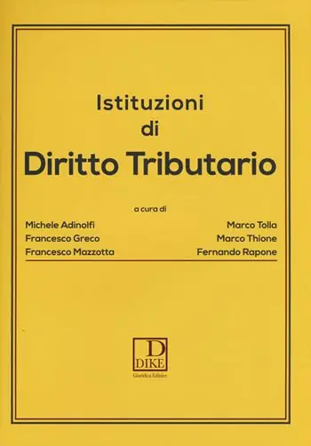 Istituzioni di diritto tributario Uitverkoop