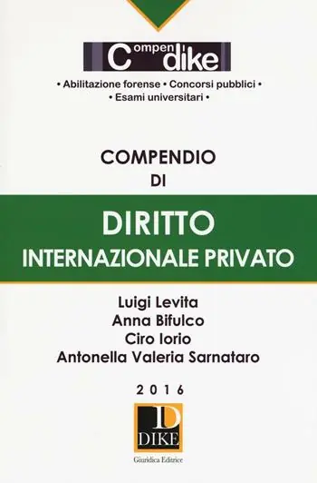 Actieprijs Compendio di diritto internazionale privato