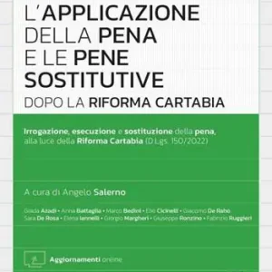 L‘applicazione della pena e le pene sostitutive dopo la Riforma Cartabia. Con aggiornamento online Nu Kopen