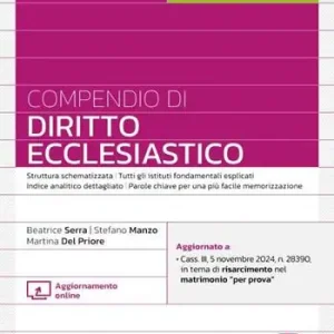Direct Verzonden Compendio di diritto ecclesiastico