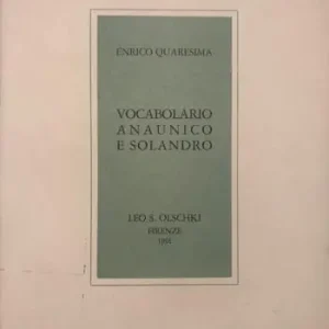 Superprijs Vocabolario anaunico e solandro raffrontato col trentino