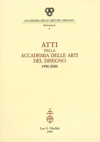 Hoge Kwaliteit Atti della Accademia delle arti del disegno (1990-2000)