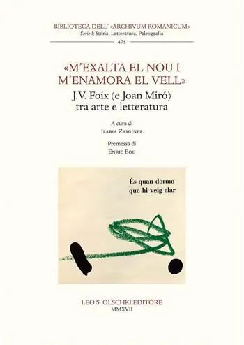 «M’exalta el nou i m’enamora el vell». J.V. Foix (e Joan Mirò) tra arte e letteratura Meest Verkocht