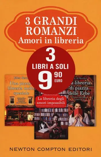 3 grandi romanzi amori in libreria La libreria degli amori impossibili-Una piccola libreria molto speciale-La libreria di piazza delle Erbe Rechtstreeks Van De Fabrikant