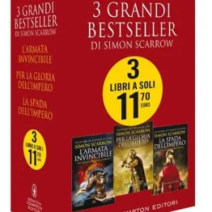 3 grandi bestseller di Simon Scarrow L‘armata invincibile-Per la gloria dell‘impero-La spada dell‘impero Korting