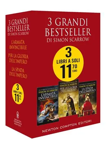 3 grandi bestseller di Simon Scarrow L‘armata invincibile-Per la gloria dell‘impero-La spada dell‘impero Korting