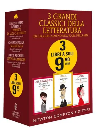 3 grandi classici L‘amante di Lady Chatterley-I Malavoglia-Divina commedia. Ediz. integrale Laatste Kans