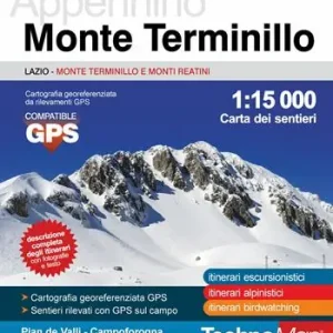 Monte Terminillo. Carta dei sentieri Lage Prijs
